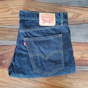 Men's 541 Levi Jeans, 36 waist 32 Length, Dark Blue, Like New